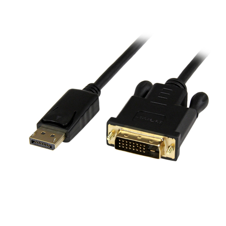 STARTECH.COM 3ft DisplayPort to DVI Active Adapter Converter Cable –Black DP2DVIMM3BS